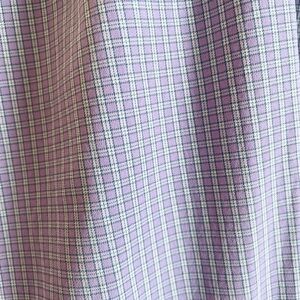 Peter Millar Lavender Plaid Checkered Dress Shirt Summer Comfort XL Wicking